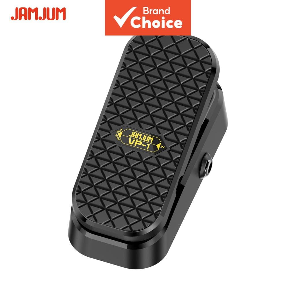 JAMJUM VP-1 Pedal passivo com volume e expressão dupla função, design antiderrapante para pedais de efeitos de guitarra