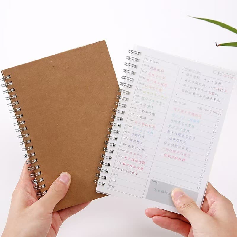 Criativo simples diário semanal planejador manual agenda bloco de notas estudante eficiência tempo gerenciamento manual