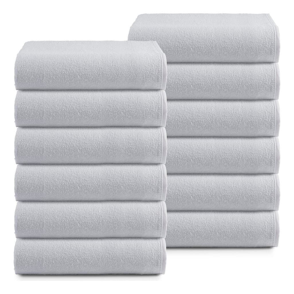 Kit 12 Toalhas De Banho Tenille Toque Suave E Absorção Macio