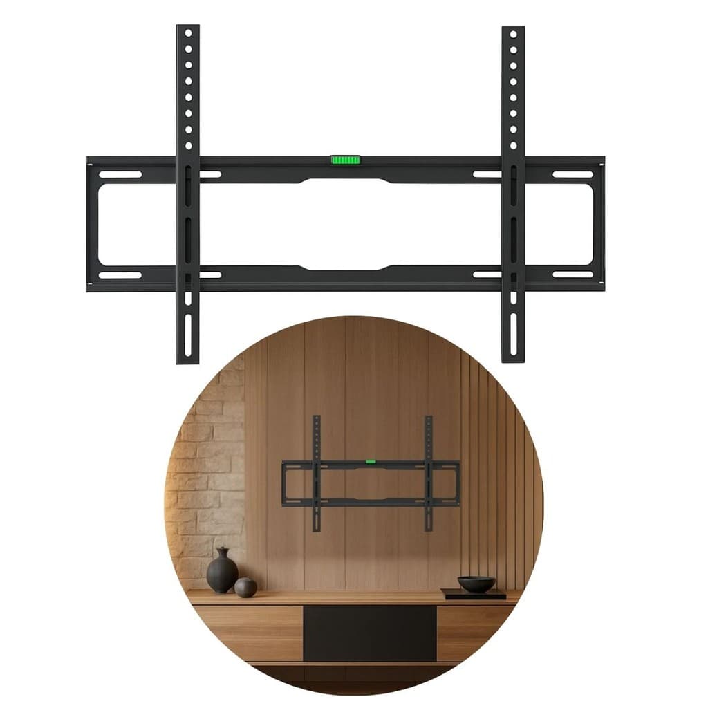Suporte de TV Trilho Fixo pra Televisão 32 a 70 Polegadas Preto - TV de 32" a 70" - Aço resistente