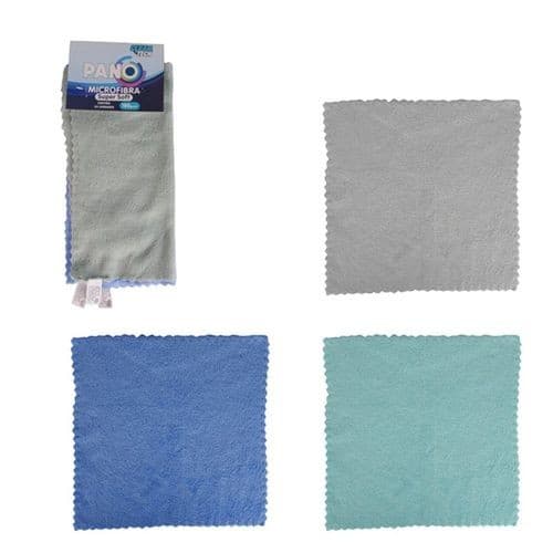 Kit 3 Unidades Pano Microfibra Macio Alta Absorção Flanela Toalha Limpeza Multiuso Durável Excelente Acabamento