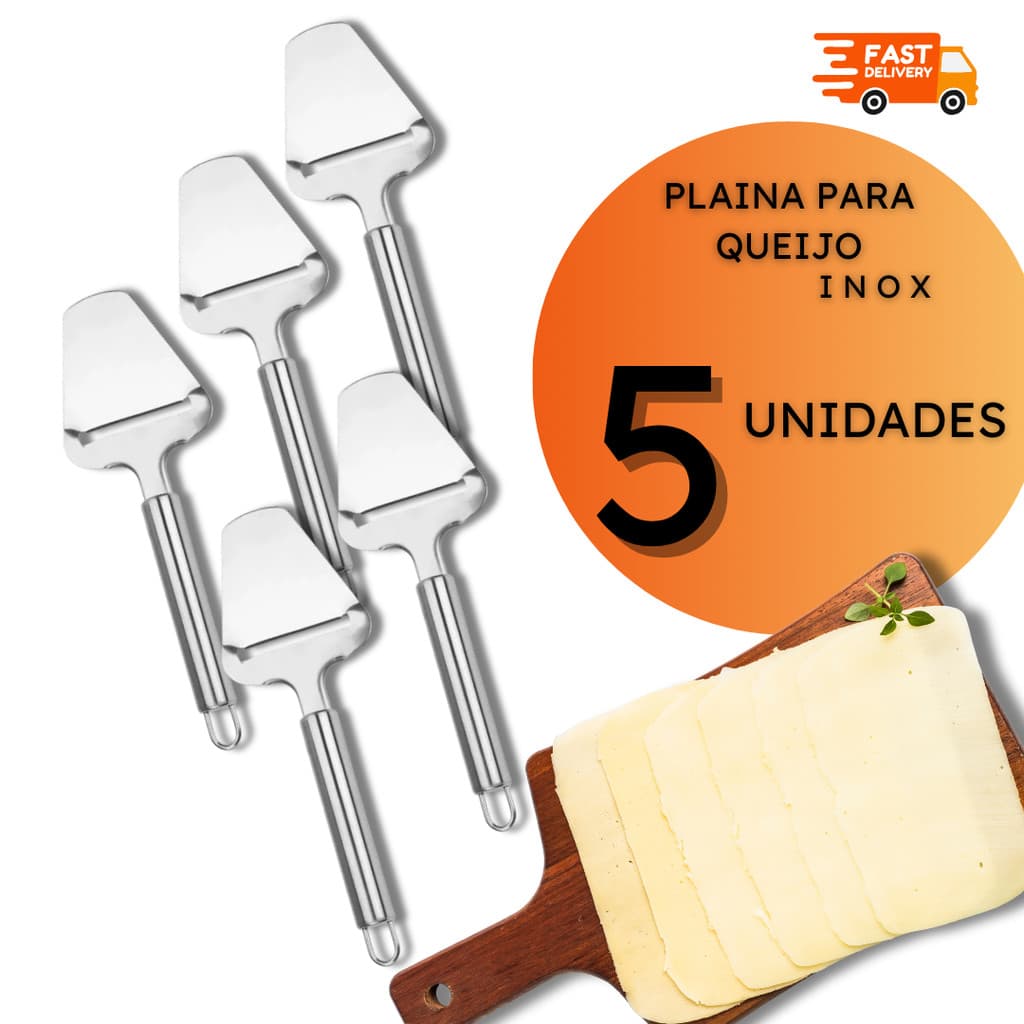 Plaina para Queijo Plainas Cortador Aço Inox Buffet Bar Queijos