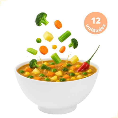 12 Tigelas Cumbucas Branca 320ml Melamine Caldo Sopa Açaí Branco