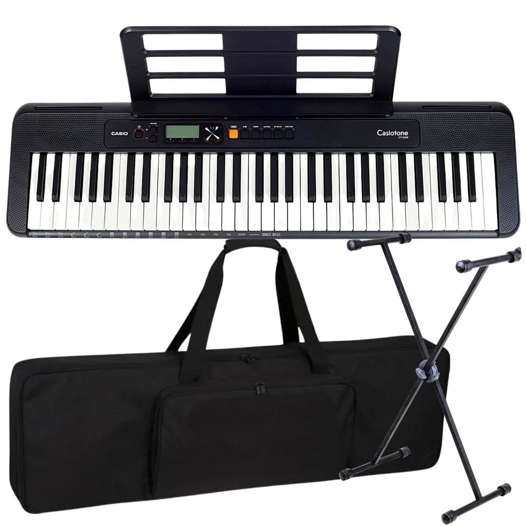 Kit Teclado Musical Estudante Casio Ct-S200 + Suporte Capa