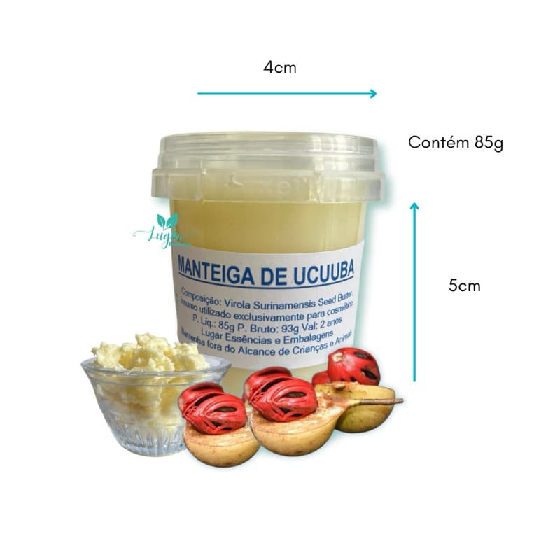 Manteiga de Ucuuba 85g - Uso Cosmético