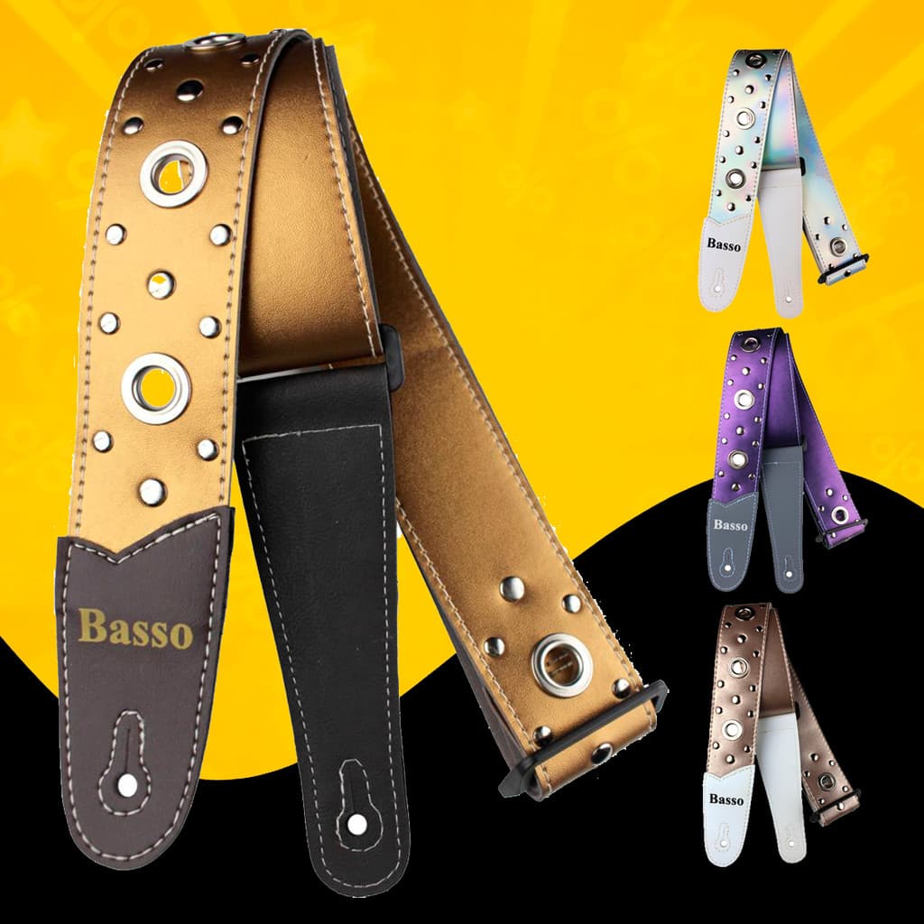 Correia Basso PL METAL Diversas Cores Original Alça Cinta Violão Guitarra Baixo Conforto Estilo