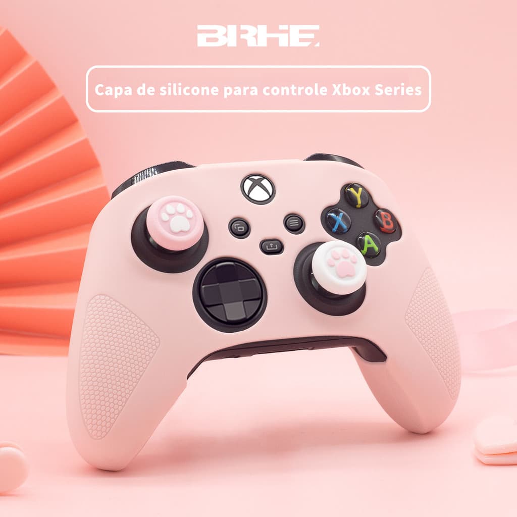 Adequado para capa protetora de controle Xbox, capa especial de silicone, anti-sujeira e antiderrapante, com acabamento