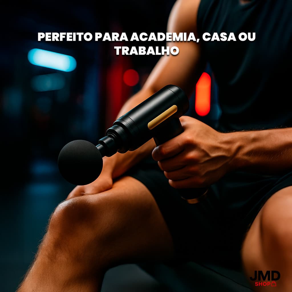 Massageador Elétrico Profissional Muscular Corporal Forte Recarregável 6 Velocidade Massagem