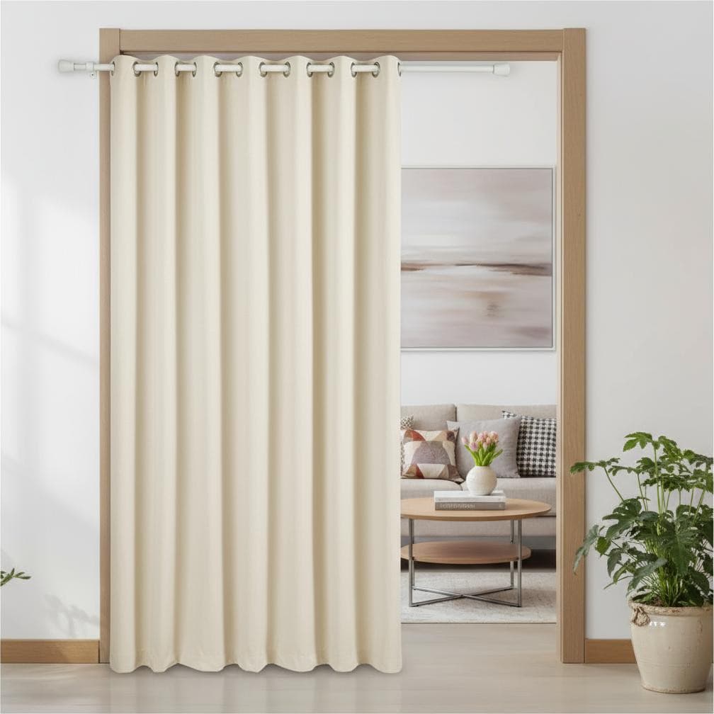 Cortina Avulsa Microfibra 1,50m x 2,20m Ideal para Porta Janela Decoração Separdor de Ambiente
