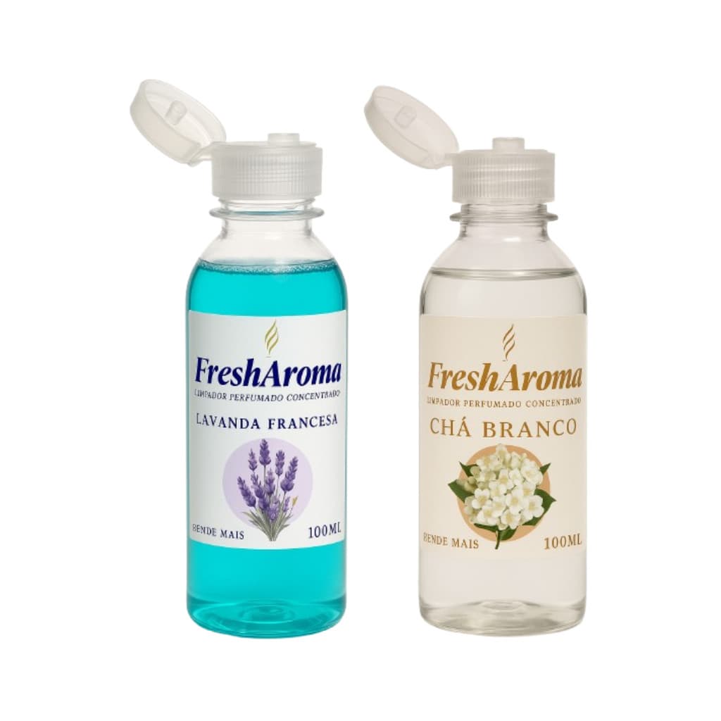 Kit 2 Limpador Perfumado Lavanda + Chá Branco 100ml Lar Fresh