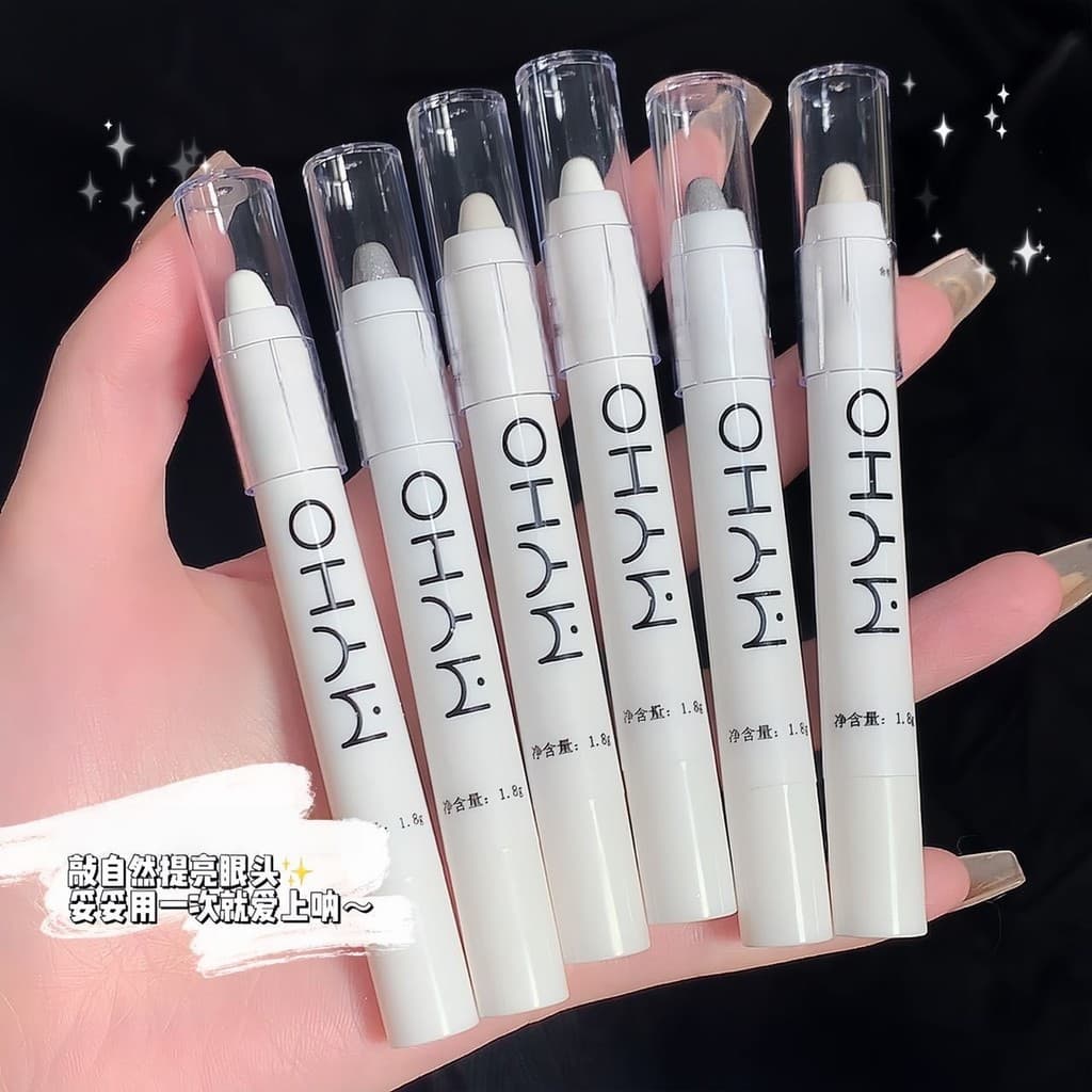 MYHO Caneta de sombra preguiçosa de alto brilho Caneta de bicho-da-seda deitada para olhos de alto brilho, perolado, fos