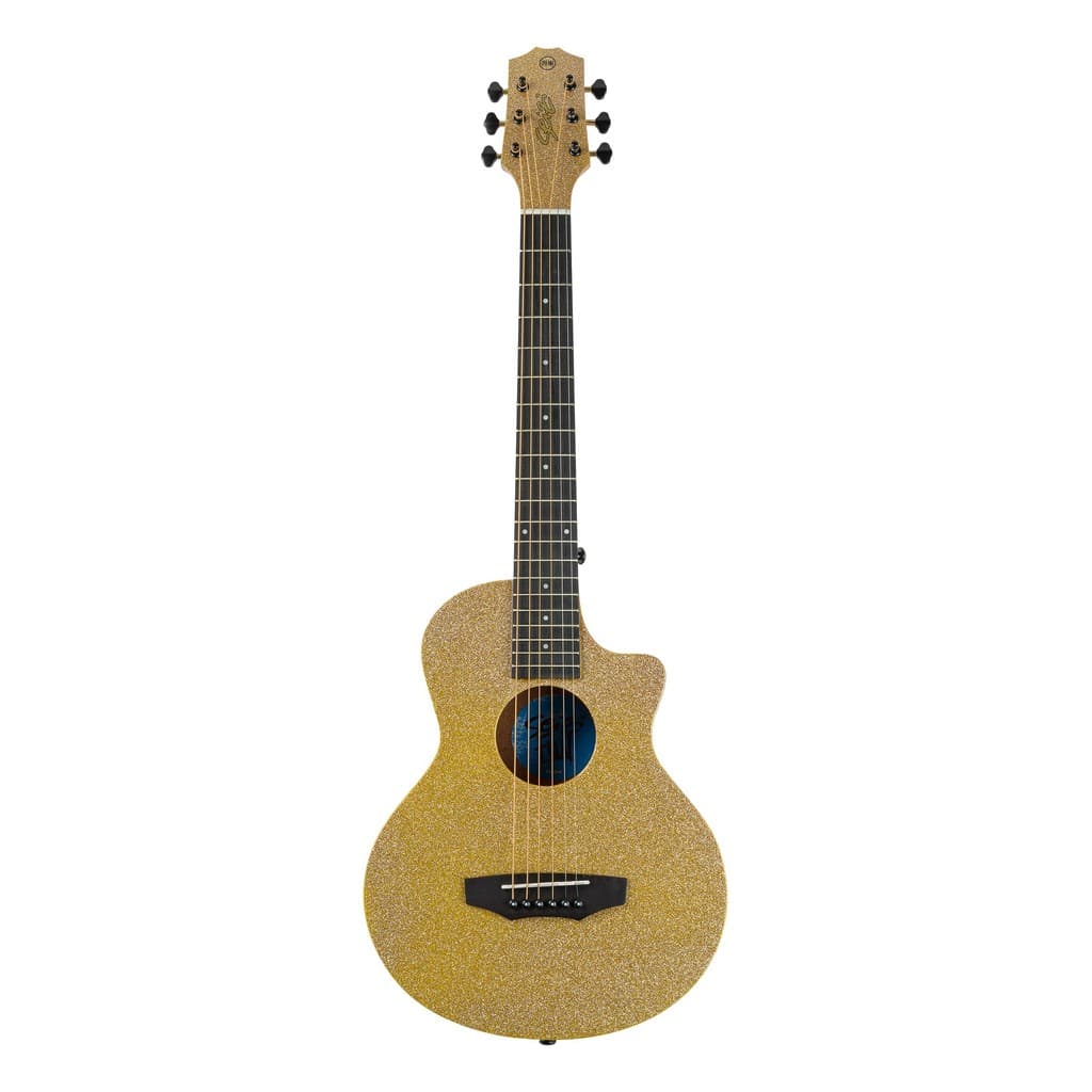 Violão Seizi Fun Panda Aço Acústico Desert Gold Sparkle