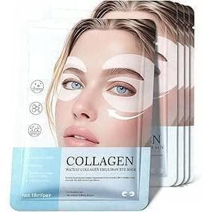 Máscara para os olhos GlowHaven, adesivos de colágeno para os olhos, adequados para olhos inchados e sem brilho, contém