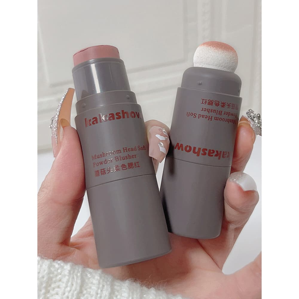 Artista de maquiagem dedicado kakashow cabeça de cogumelo Blush creme diário luz maquiagem Natural pele amarela adequada