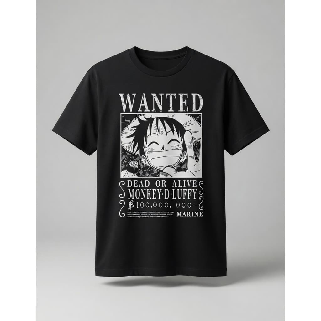 Camiseta Estampa Frente Anime One Piece Casual Basica 100% algodão