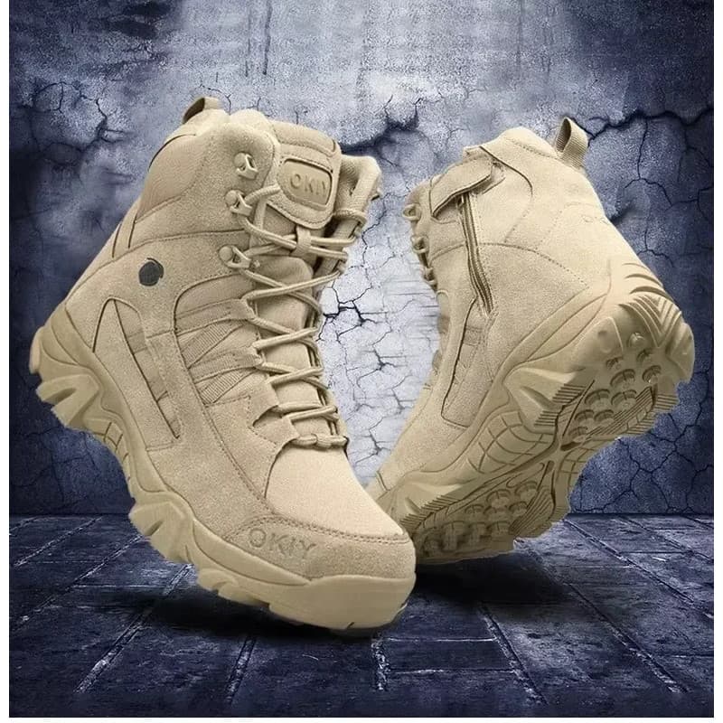 Botas Táticas Masculinas com Cadarço, Respiráveis, Botas Militares Masculinas, Botas de Deserto, Calçados para Escalada