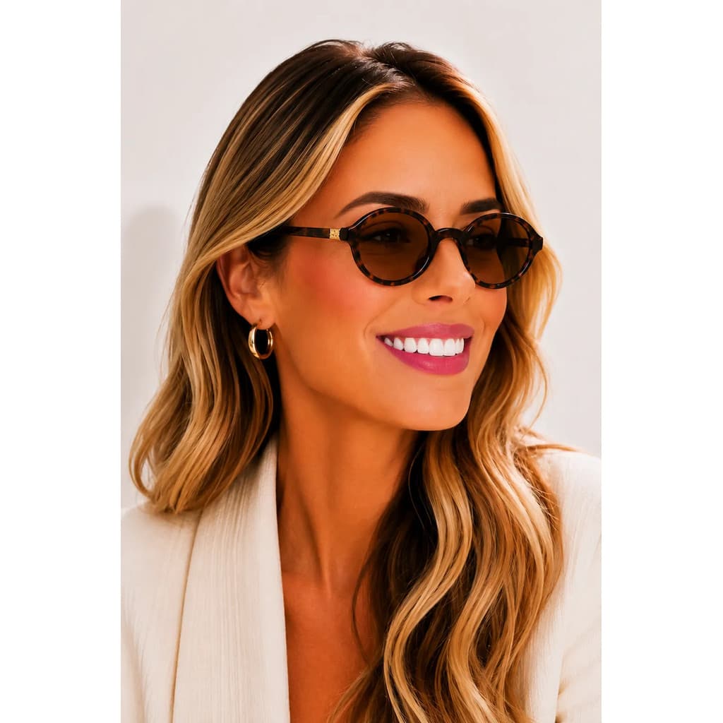 Óculos De Sol Feminino Oval Retrô Inverno Y2k Elegante Leve