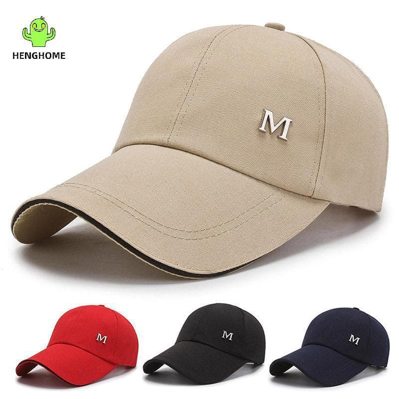 HENGHOME Boné De Beisebol Masculino Feminino Verão Chapéu De Algodão Snapba Hip-Hop Adulto Esporte Sol Casual Aba Longa