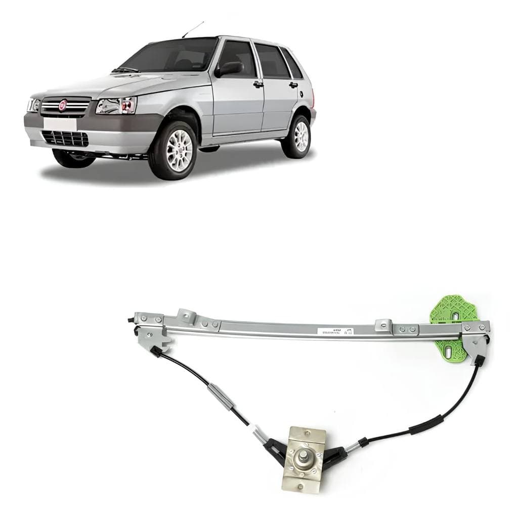 Máquina Vidro Manual Dianteira Uno  1984 Até 2013 4 Portas Fiorino 1984 Até 2013