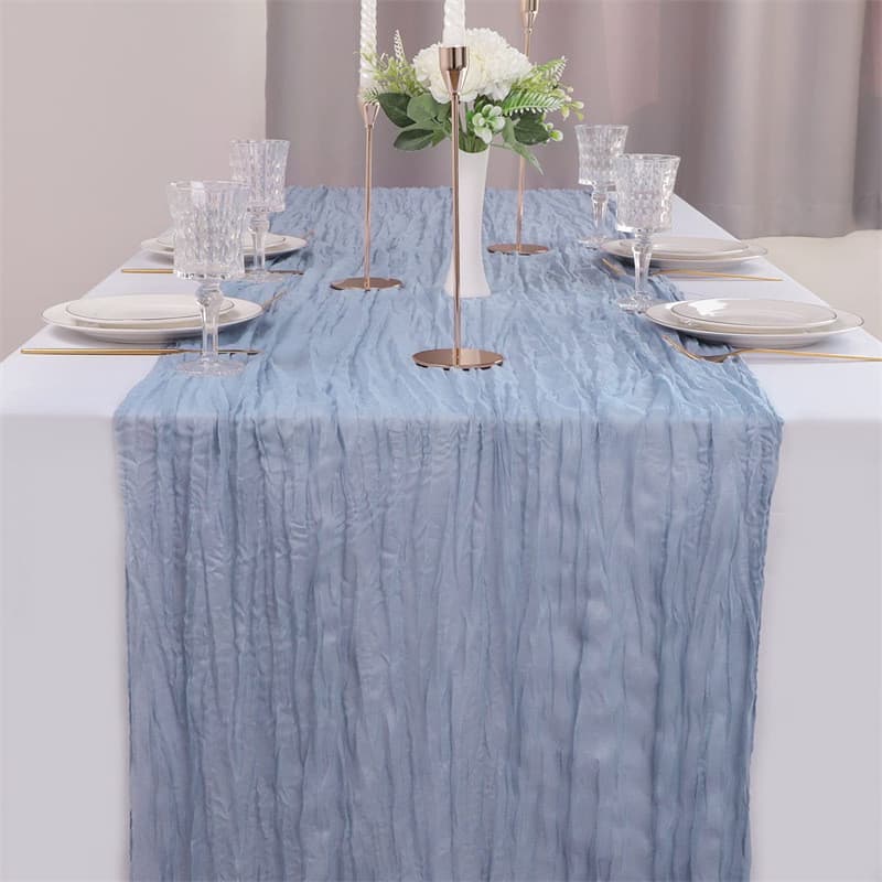 Toalha De Mesa De Casamento Plissada Estilo Boêmio Da Moda , Decoração De Banquete Nova