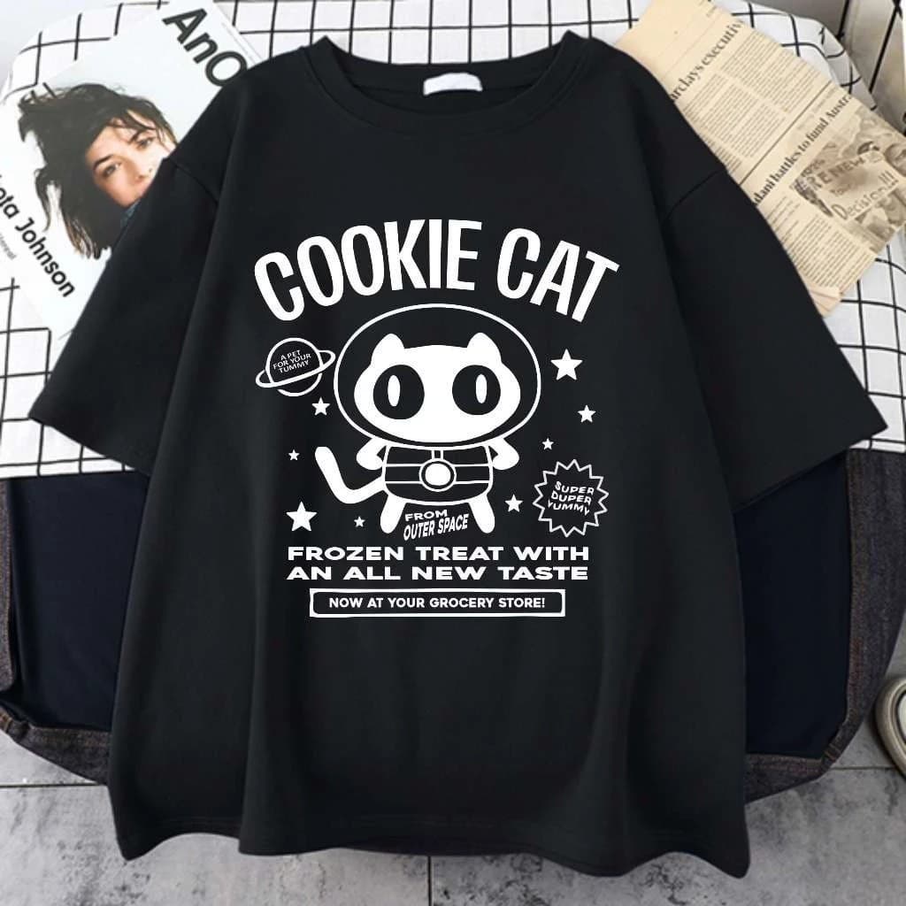 Camiseta Steven Universe Cookie Cat A Pet For Your Tummy Aesthetic Tumblr Unissex  Premium