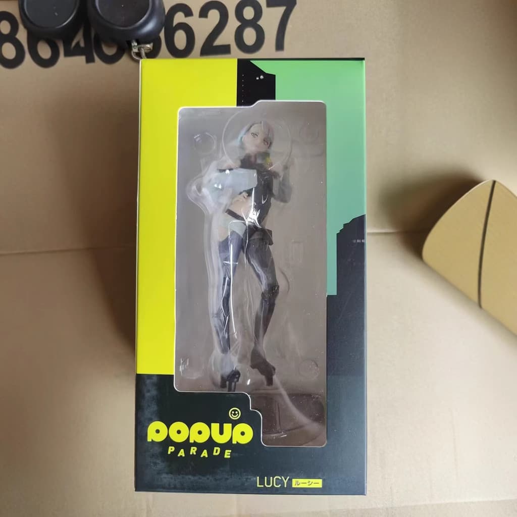 Figurinha Decorativa da Linda Garota Wanderer Lucy de Cyberpunk Edgerunners