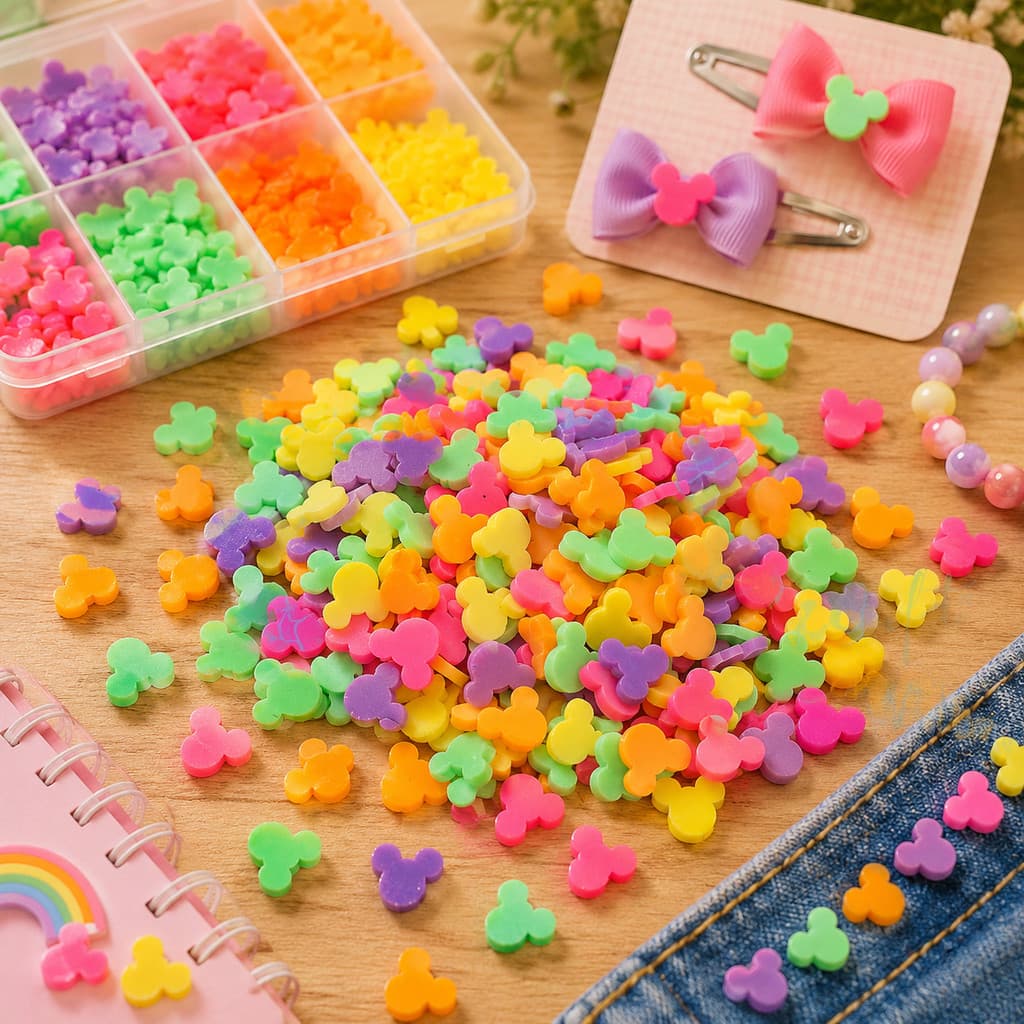 Fimo Fatiado Ursinho 10g Nail Art Slime Artesanato Laços Scrapbook Unhas Decoradas