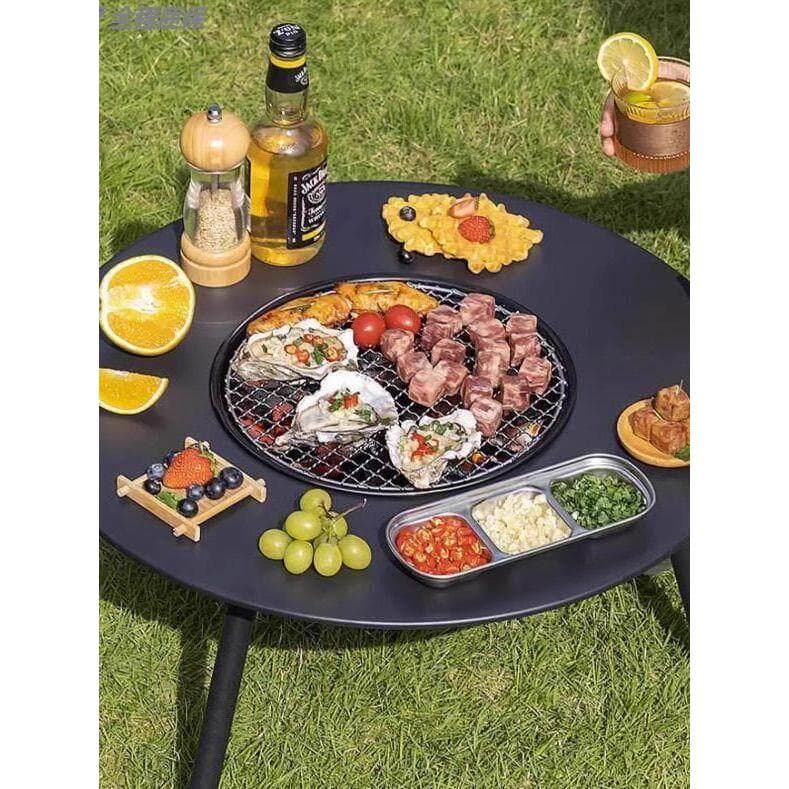 2025 novo estilo fogão de churrasco doméstico fogão de mesa ao ar livre portátil dobrável mesa acampamento casa churrasc