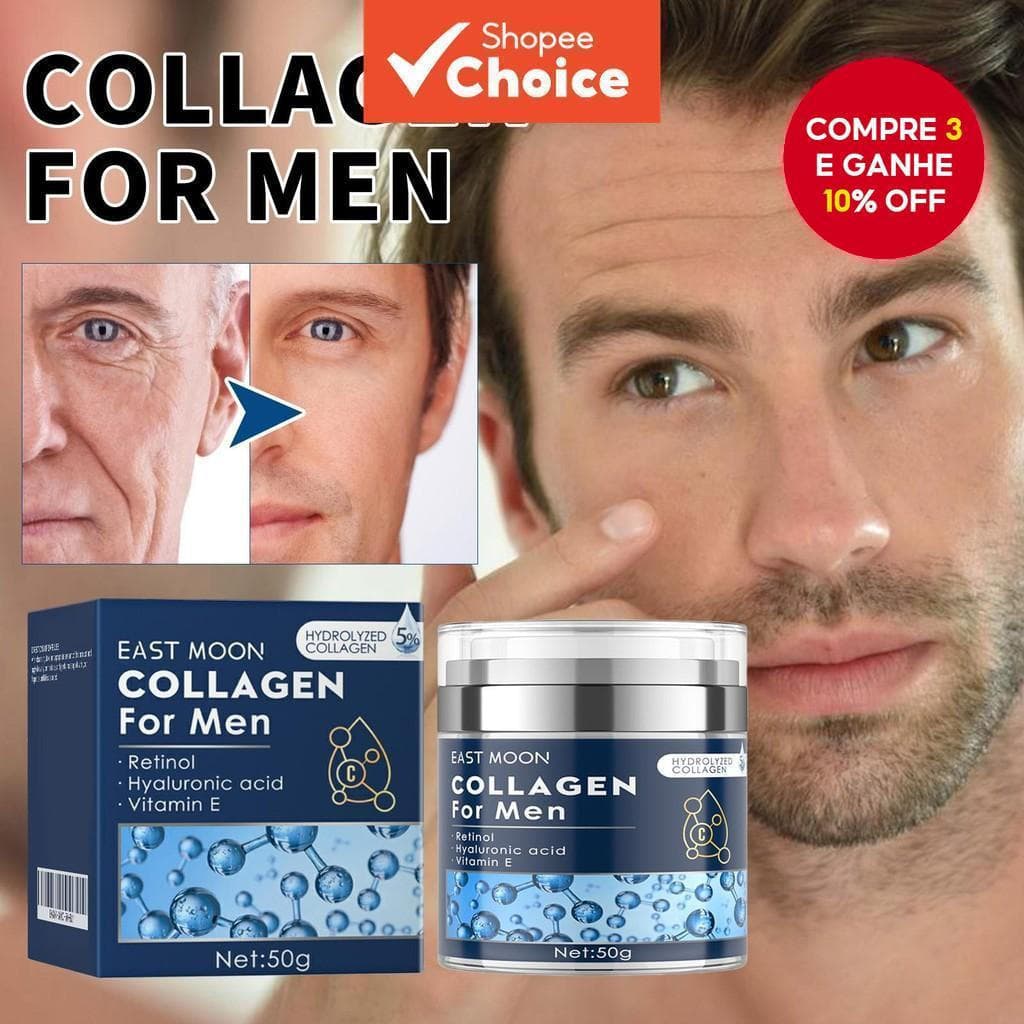 O creme facial anti-envelhecimento para homens pode eliminar rugas, iluminar o tom da pele, restaurar a vitalidade da pe