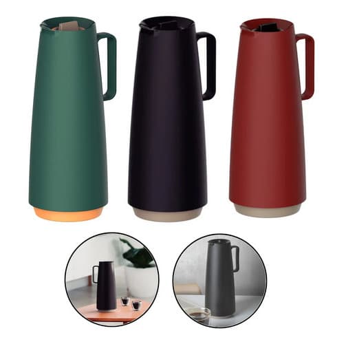Jarra Garrafa Bule Tramontina 1l Exata Café Chá Liso Preto Preto