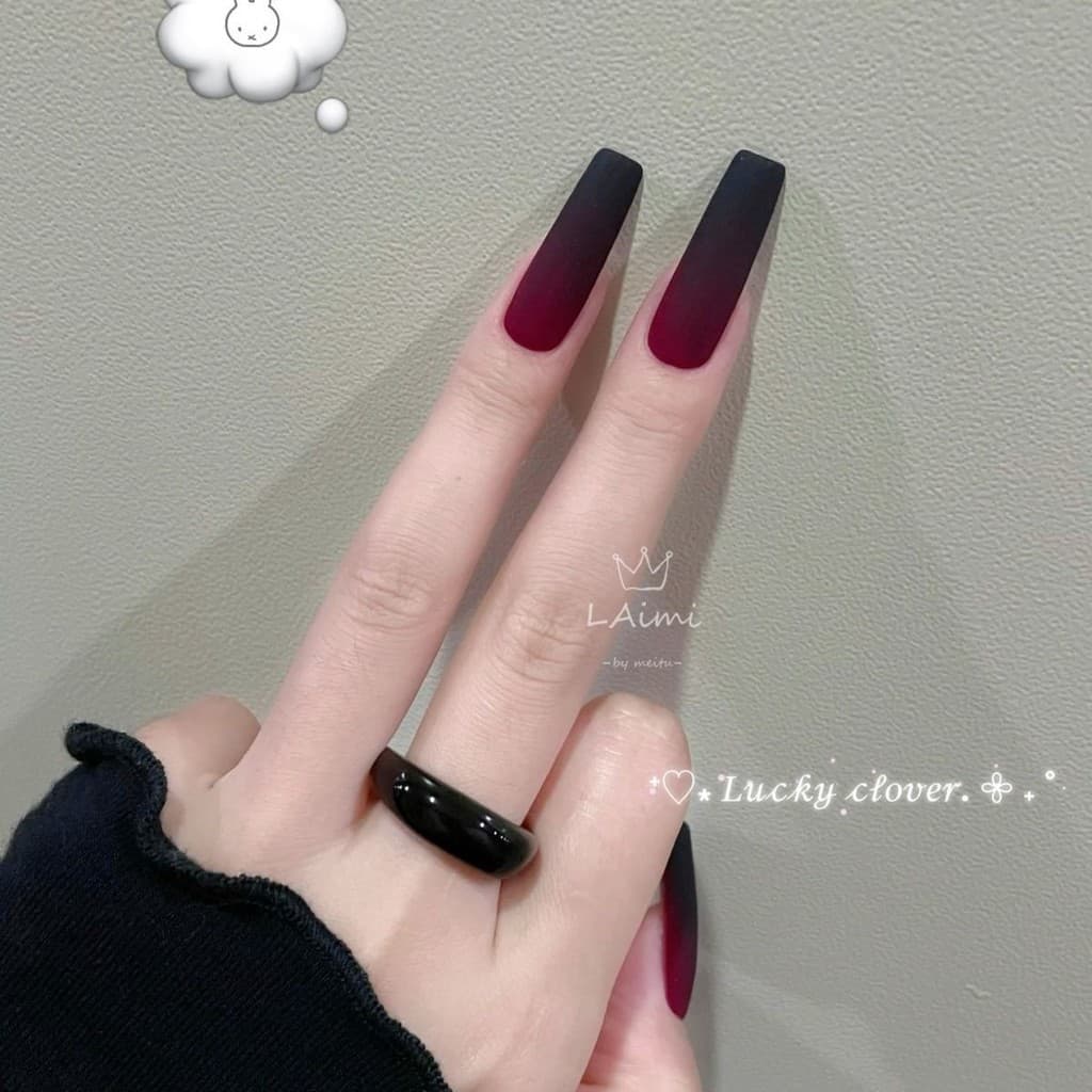 Clareamento Jazz rosa escuro fosco comprimento médio puro artesanal viagem maquiagem dedo Manicure usando unhas