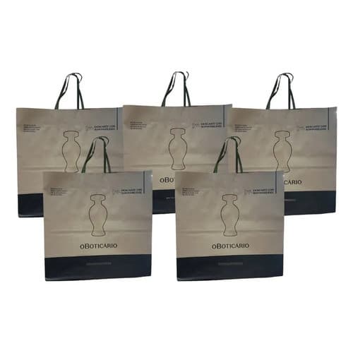 Kit Para Presentes Sacolas Gg O Boticario Verde-claro Boticário