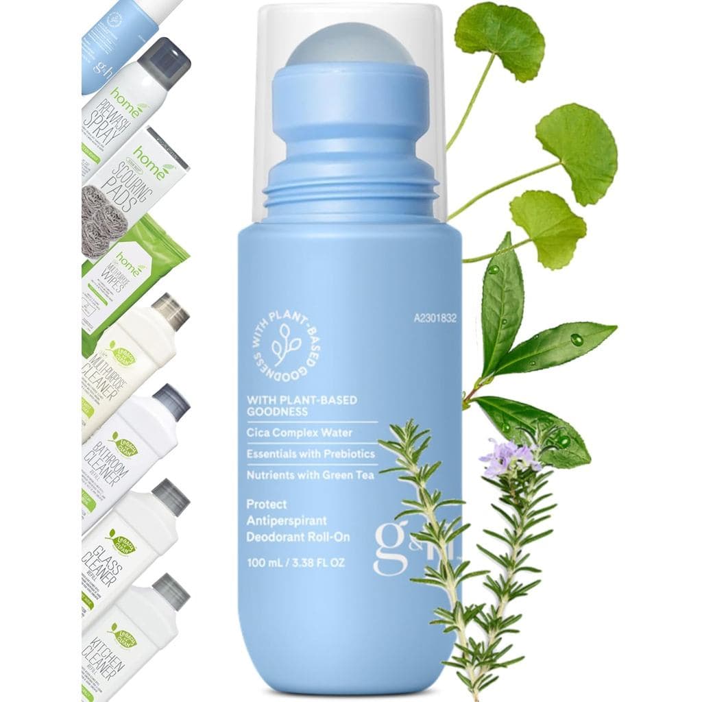 Desodorante Antitranspirante G H Protect para Todos os Tipos de Pele, Roll-On 3.38 fl.oz, Data de Fabricação Impressa, F