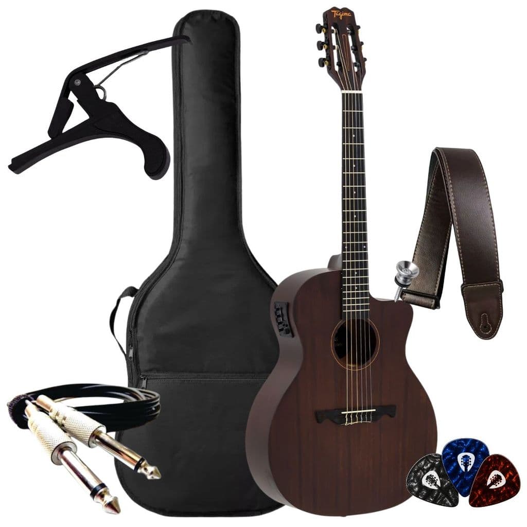 Kit Violão Tagima Vegas Elétrico Gran Reserva + Acessórios