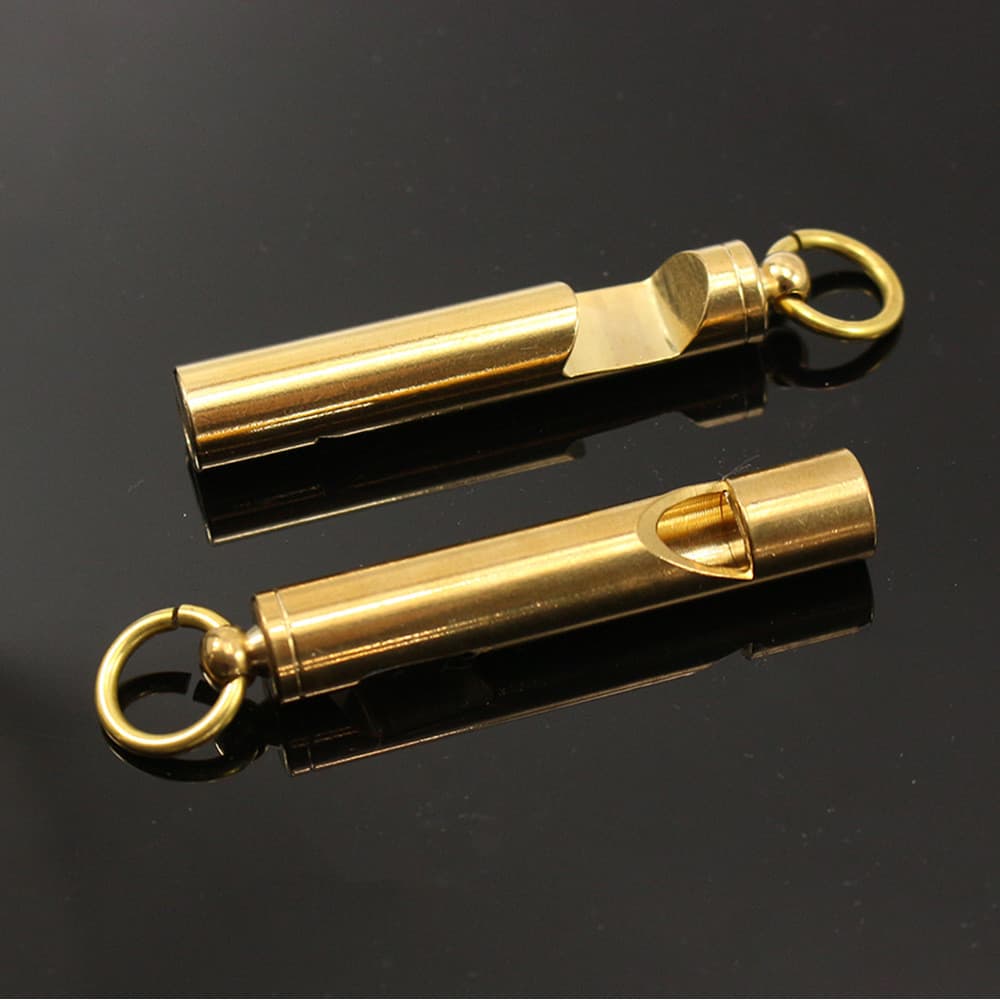 Apito de bronze ao ar livre apito de bronze Retro apito abridor de garrafa apito de bronze chaveiro pingente uso ao ar l