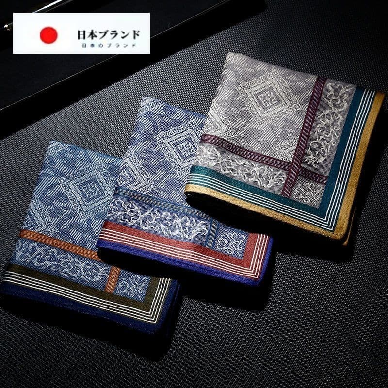 Japão japão JT lenço de algodão puro masculino de alta qualidade lenço absorvente de suor pequeno quadrado