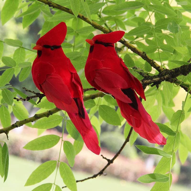 HDBR > Pena De Pássaro Vermelho Arte De Veludo Falso Artificial Imitação Ornamentos Festa DIY