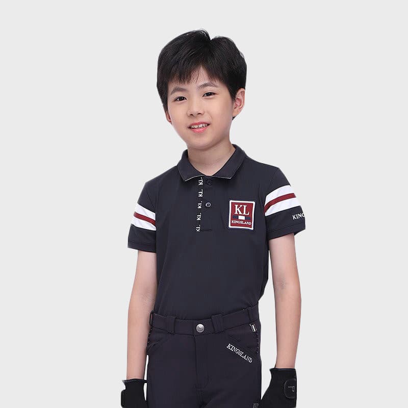 França Kingsland camiseta equestre infantil equitação manga curta cavaleiro roupas esportes lazer respirável confortável