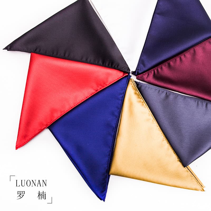 Lenço masculino de bolso quadrado vinho vermelho grande vermelho simples lenço masculino terno decoração de peito lenço