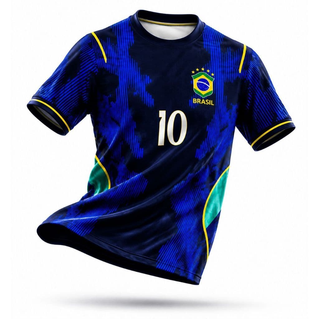 26/27 Copa do Mundo Camisa Seleção Brasileira Azul nova