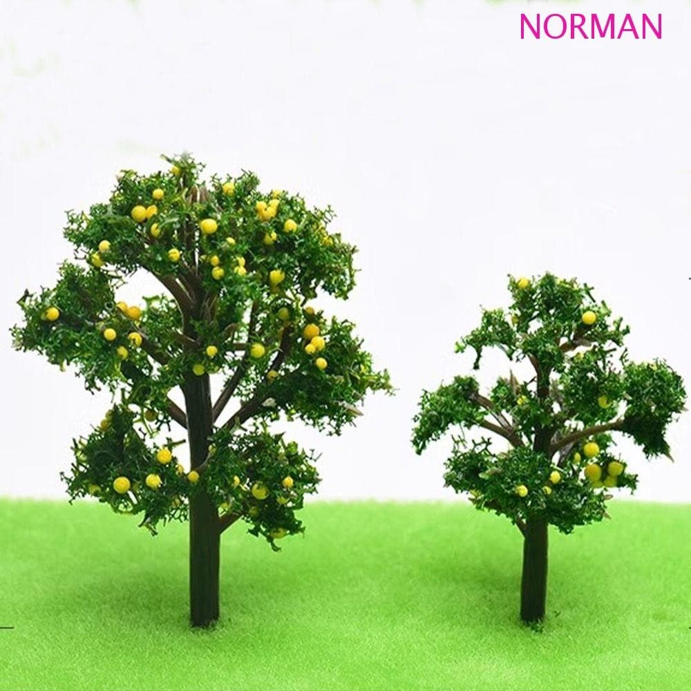 NORMAN 5 Peças Modelo De Árvore Frutífera , Mesa De Areia De Jardim Pequeno De Plástico , Paisagem Em Miniatura Simulada
