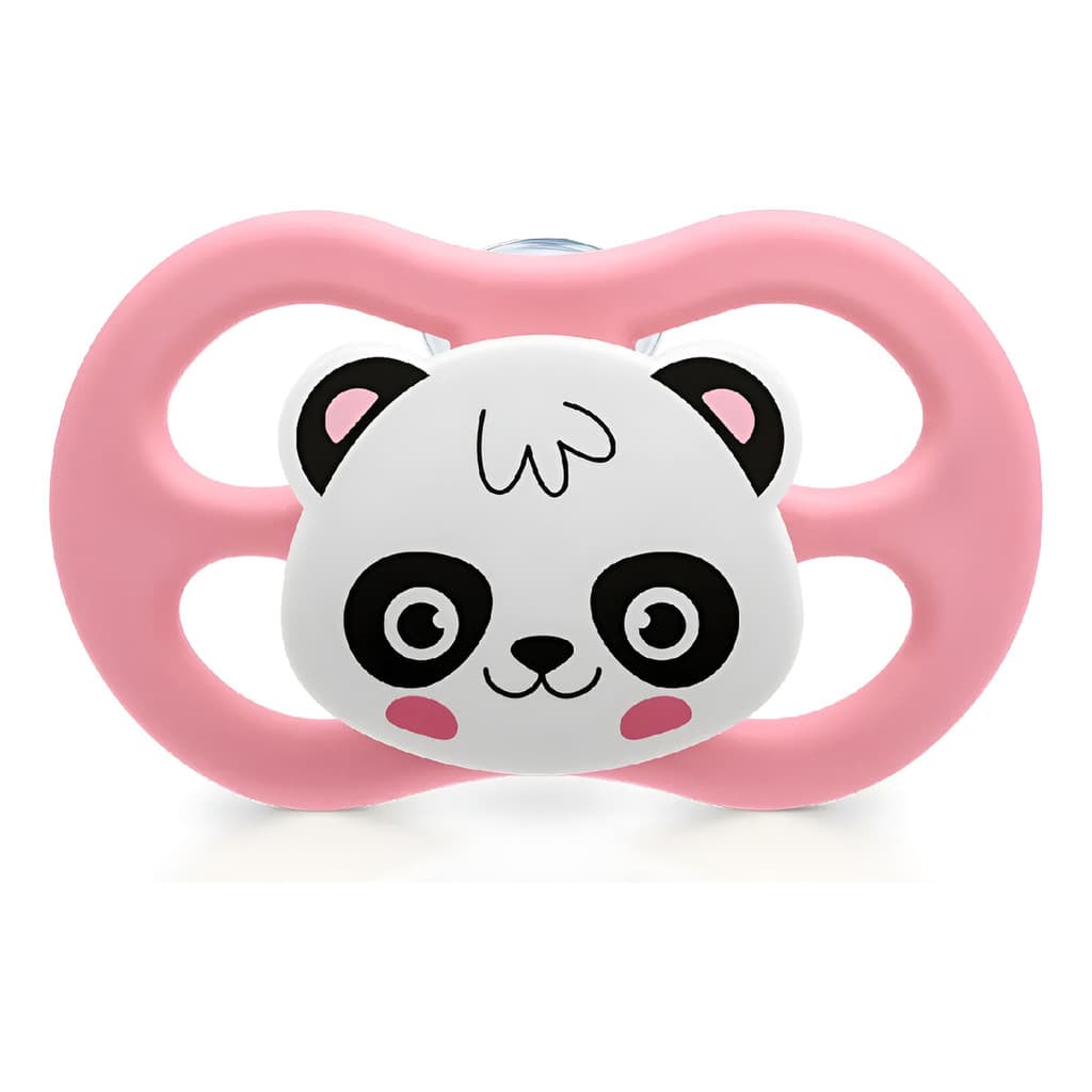 Chupeta Little Friends Bico Silicone 6m+ Rosa Lillo