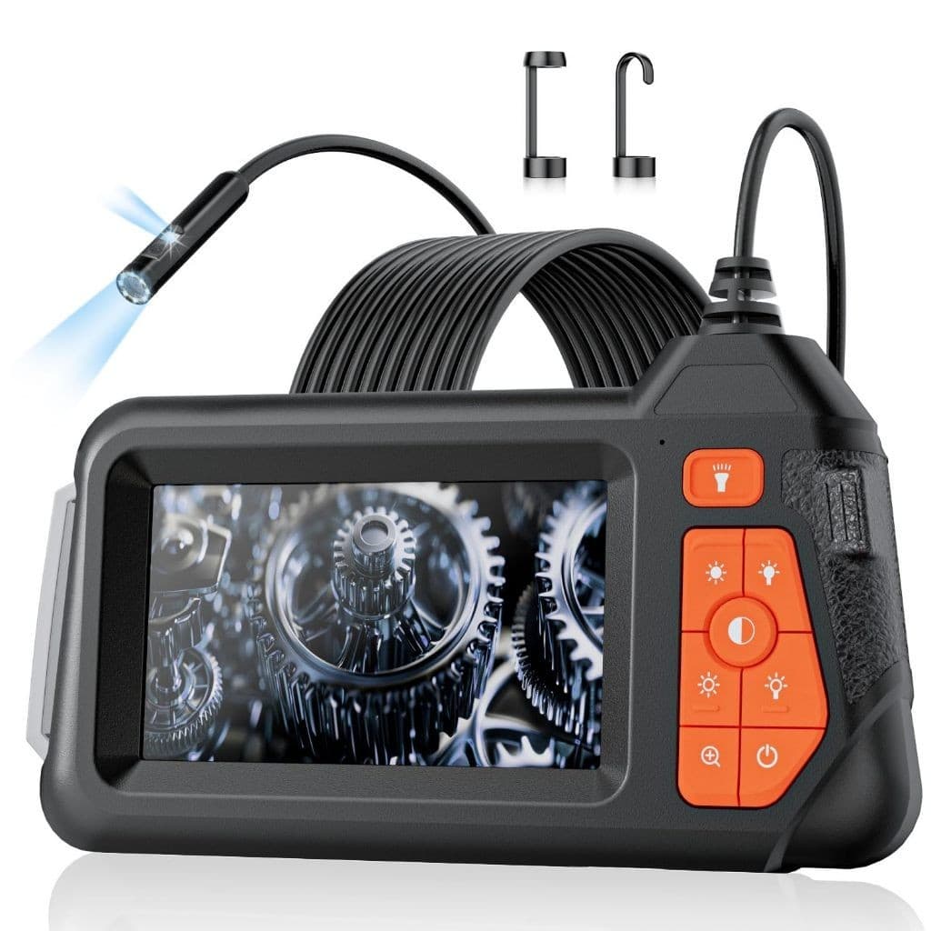 Câmera Endoscópica LCD Simples E Dupla De 4.3 " Com Luz HD 1080P IP67 Boroscópio À Prova D'água LED Ajustável Para Carro
