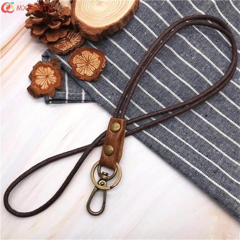 MXMUSTY Cordão De Couro Para Carro , Chaveiro Fashion Chaves , Genuíno , Alça De Pescoço Telefone