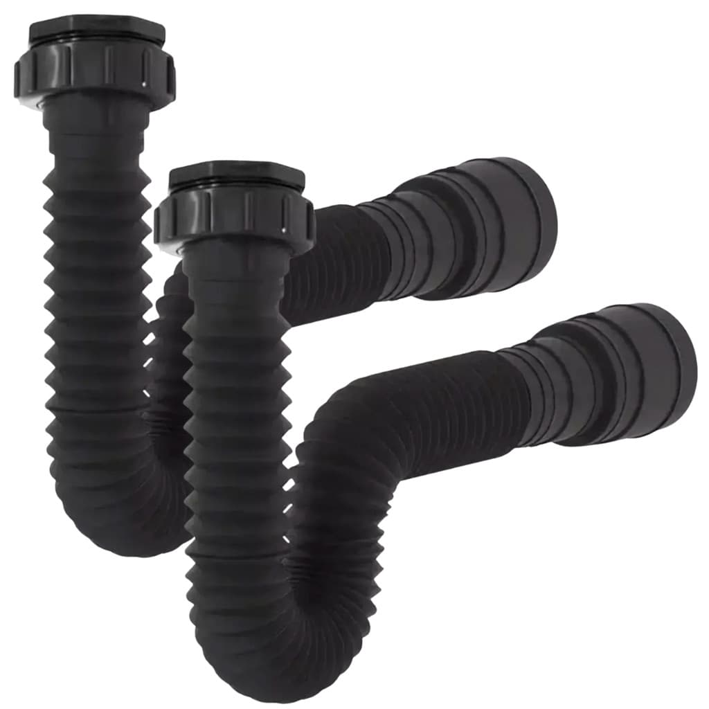 Kit Sifão Flexível Sanfonado Ajustável Pia Banheiro Cozinha Tanque Universal Multiuso
