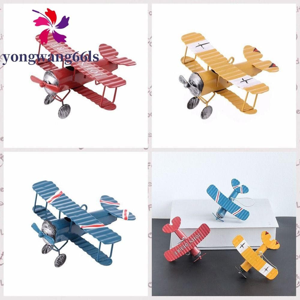 Estatuetas De Aeronaves YONGWANG , Podem Ser Penduradas Com Modelo De Avião Aéreo De Corda , Biplano De Arte Em Ferro Nó
