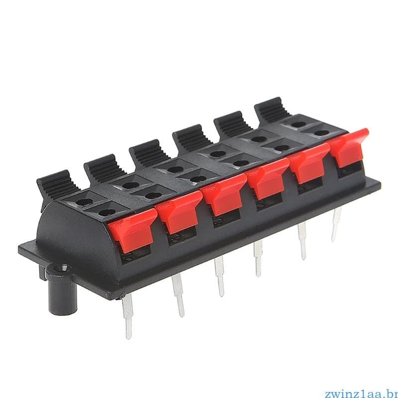zwinz1aa Terminal Alto-Falante Estéreo Placa Bloco Tira Conector Liberação Pressão 12 Vias E 2 F