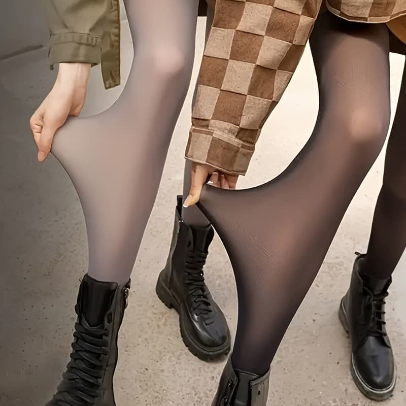 Leggings com Meia-Calça para Primavera e Outono, Presente, Alta Qualidade, Meia-Calça de Peça Única, Meia-Calça de Base,