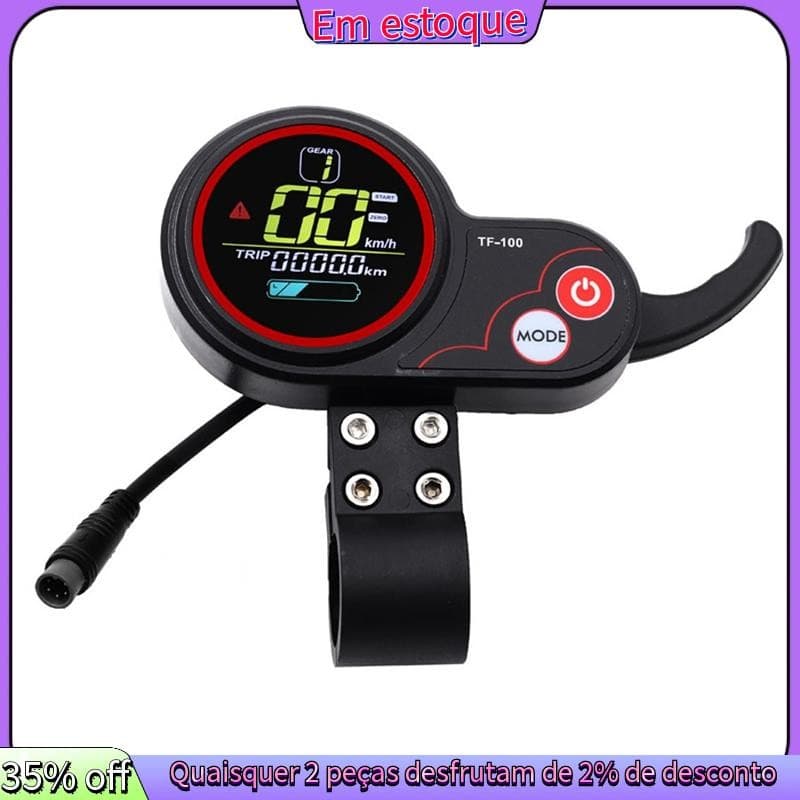 Para Scooter Elétrico Instrumento Interruptor Do Acelerador Universal Controlador De Exibição 48V 6 Pinos Peças Reposiçã