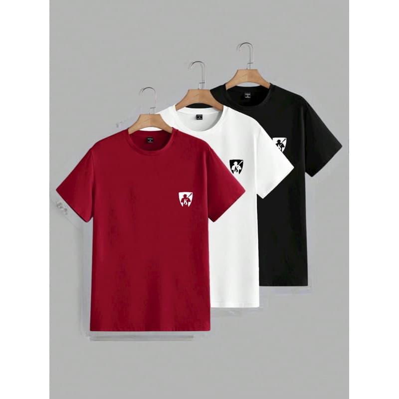 Kit 3 Camisetas Infantil 100% Algodão Fio 26.1 Ombro a Ombro Mr. Kitsch
